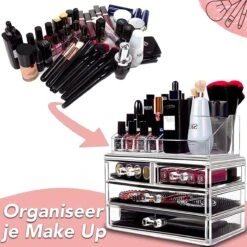 AWEMOZ Make-Up Organizer - Beauty Organizer Voor Make Up - Opbergbox - Opbergdoos Cosmetica - Sieradendoos - 20 Opbergvakken - Nagellak - Lippenstift - Transparant - Cadeau Voor Vrouw 13 AWEMOZ Make-Up Organizer - Beauty Organizer Voor Make Up - Opbergbox - Opbergdoos Cosmetica - Sieradendoos - 20 Opbergvakken - Nagellak - Lippenstift - Transparant - Cadeau Voor Vrouw -Cosmetica Korting Winkel 1200x1200 1831