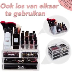 AWEMOZ Make-Up Organizer - Beauty Organizer Voor Make Up - Opbergbox - Opbergdoos Cosmetica - Sieradendoos - 20 Opbergvakken - Nagellak - Lippenstift - Transparant - Cadeau Voor Vrouw 14 AWEMOZ Make-Up Organizer - Beauty Organizer Voor Make Up - Opbergbox - Opbergdoos Cosmetica - Sieradendoos - 20 Opbergvakken - Nagellak - Lippenstift - Transparant - Cadeau Voor Vrouw -Cosmetica Korting Winkel 1200x1200 1832