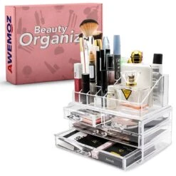 AWEMOZ Make-Up Organizer - Beauty Organizer Voor Make Up - Opbergbox - Opbergdoos Cosmetica - Sieradendoos - 20 Opbergvakken - Nagellak - Lippenstift - Transparant - Cadeau Voor Vrouw 16 AWEMOZ Make-Up Organizer - Beauty Organizer Voor Make Up - Opbergbox - Opbergdoos Cosmetica - Sieradendoos - 20 Opbergvakken - Nagellak - Lippenstift - Transparant - Cadeau Voor Vrouw -Cosmetica Korting Winkel 1200x1200 1834