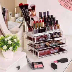 AWEMOZ Make-Up Organizer - Beauty Organizer Voor Make Up - Opbergbox - Opbergdoos Cosmetica - Sieradendoos - 20 Opbergvakken - Nagellak - Lippenstift - Transparant - Cadeau Voor Vrouw 17 AWEMOZ Make-Up Organizer - Beauty Organizer Voor Make Up - Opbergbox - Opbergdoos Cosmetica - Sieradendoos - 20 Opbergvakken - Nagellak - Lippenstift - Transparant - Cadeau Voor Vrouw -Cosmetica Korting Winkel 1200x1200 1835