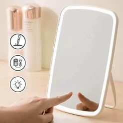 Jordan & Judy Make-upspiegel Met Verlichting - Oplaadbaar - Led Spiegel Make Up Met Touch Switch - Staand Spiegel -Cosmetica Korting Winkel 1200x1200 1863