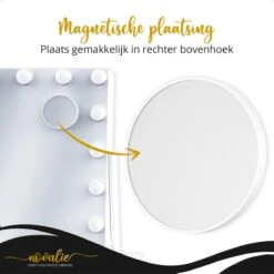 Novalie Hollywood Spiegel Met Verlichting - 65 Cm X 50 Cm - Make Up Spiegel Met Led Lampen – Visagie – Dimbaar / 3 Lichtstanden – Voor Hem / Haar Cadeau – 10x Vergroting – Met Tru-Daylight Verlichting – Wit 21 Novalie Hollywood Spiegel Met Verlichting - 65 Cm X 50 Cm - Make Up Spiegel Met Led Lampen – Visagie – Dimbaar / 3 Lichtstanden – Voor Hem / Haar Cadeau – 10x Vergroting – Met Tru-Daylight Verlichting – Wit -Cosmetica Korting Winkel 1200x1200 1879
