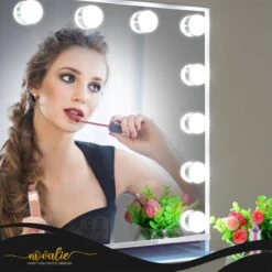 Novalie Hollywood Spiegel Met Verlichting - 65 Cm X 50 Cm - Make Up Spiegel Met Led Lampen – Visagie – Dimbaar / 3 Lichtstanden – Voor Hem / Haar Cadeau – 10x Vergroting – Met Tru-Daylight Verlichting – Wit 25 Novalie Hollywood Spiegel Met Verlichting - 65 Cm X 50 Cm - Make Up Spiegel Met Led Lampen – Visagie – Dimbaar / 3 Lichtstanden – Voor Hem / Haar Cadeau – 10x Vergroting – Met Tru-Daylight Verlichting – Wit -Cosmetica Korting Winkel 1200x1200 1883