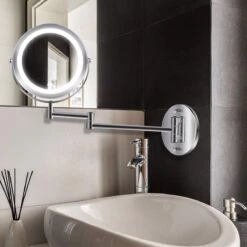 MH Products - Make Up Spiegel - Rond - Wanspiegel - Spiegellamp - 5x Vergroting - 17,5 Cm CM 14 MH Products - Make Up Spiegel - Rond - Wanspiegel - Spiegellamp - 5x Vergroting - 17,5 Cm CM -Cosmetica Korting Winkel 1200x1200 1895