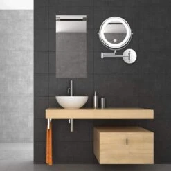 MH Products - Make Up Spiegel - Rond - Wanspiegel - Spiegellamp - 5x Vergroting - 17,5 Cm CM 15 MH Products - Make Up Spiegel - Rond - Wanspiegel - Spiegellamp - 5x Vergroting - 17,5 Cm CM -Cosmetica Korting Winkel 1200x1200 1896