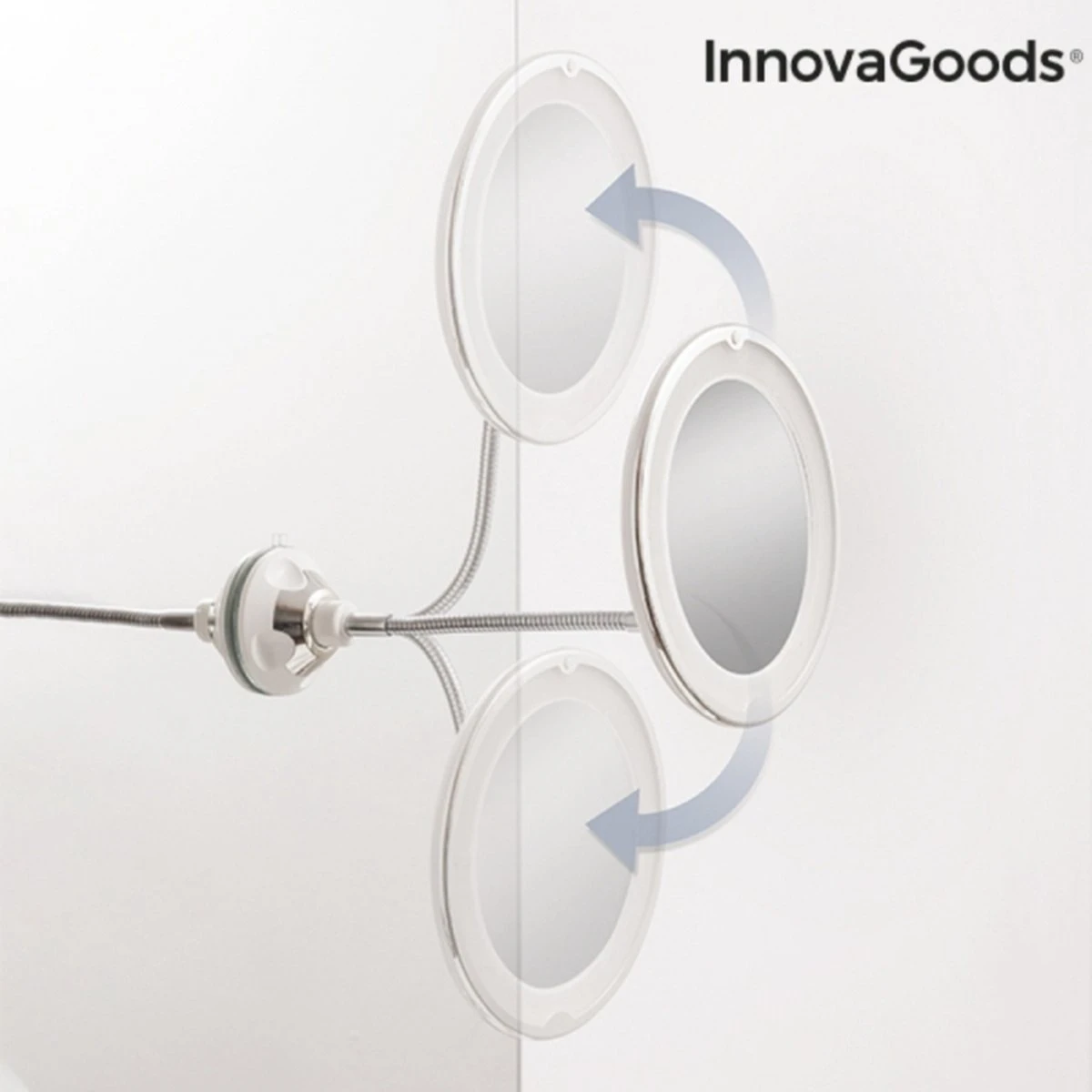 Innovagoods Led Vergrotende Spiegel Met Flexibele Arm En Zuignap Mizoom - Spiegel Met Verlichting - Spiegel - Spiegel Met Zuignap - Spiegel Met Verlichting - Badkamerspiegel Met Led Verlichting - Spiegel Met Verlichting Make Up - Spiegel Met Licht 6 Innovagoods Led Vergrotende Spiegel Met Flexibele Arm En Zuignap Mizoom - Spiegel Met Verlichting - Spiegel - Spiegel Met Zuignap - Spiegel Met Verlichting - Badkamerspiegel Met Led Verlichting - Spiegel Met Verlichting Make Up - Spiegel Met Licht - Afbeelding 4