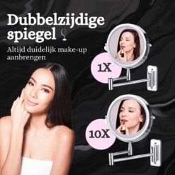 Best’Livin Led Spiegel - Badkamer - Hollywood - Visagie - Spiegellamp - Spiegelverlichting - Slimme Lampen - Oplaadbaar -Cosmetica Korting Winkel 1200x1200 1916