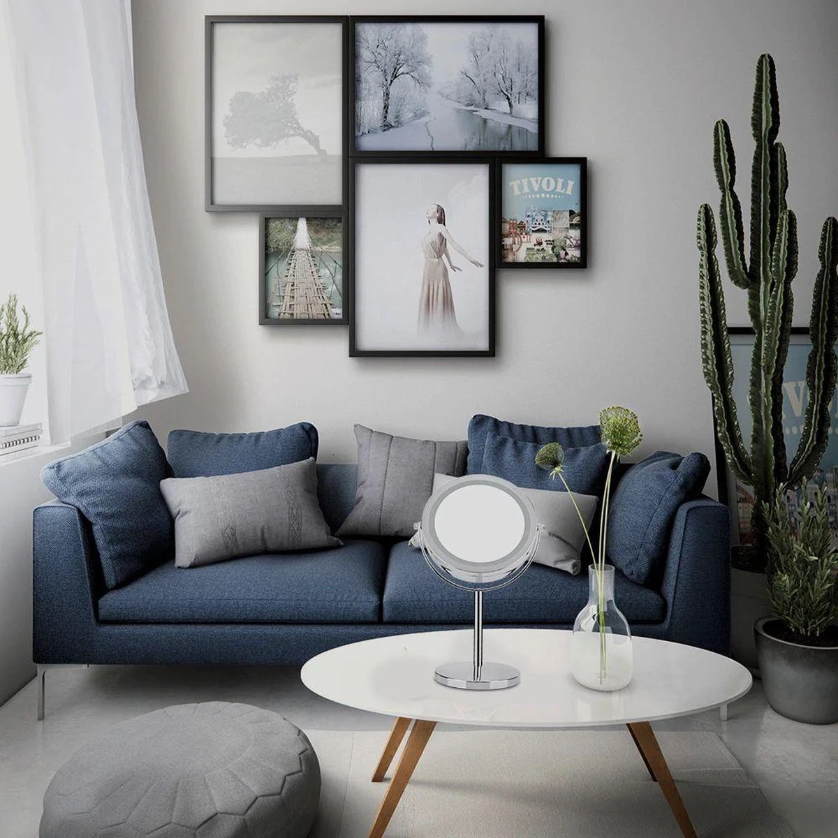 A&K Make Up Spiegel Met Ringverlichting | LED Verlichting | Scheerspiegel - Zilver 12 A&K Make Up Spiegel Met Ringverlichting | LED Verlichting | Scheerspiegel - Zilver - Afbeelding 10