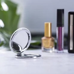 Merkloos Spiegeltje | Mini Spiegel | Zak Spiegel | Make Up Spiegeltje | Dubbele Klapspiegel - Wit -Cosmetica Korting Winkel 1200x1200 1928