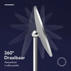 Make-up Spiegel Van Sanicraft® - USB Oplaadbaar - 360 Graden Draaibaar - Make Up Spiegel Met LED Verlichting - Afneembaar 10x Vergroting Spiegeltje - Diameter 17cm -Cosmetica Korting Winkel 1200x1200 1942