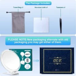 5 Inch, 20x Vergrotende Spiegel, Tweezijdige Spiegel, 20X/1x Vergroting, Opvouwbare Make-upspiegel Met Handheld/standaard, Gebruik Voor Make-up Toepassing, Pincet, En Mee-eter/smetverwijdering. (zilver) 13 5 Inch, 20x Vergrotende Spiegel, Tweezijdige Spiegel, 20X/1x Vergroting, Opvouwbare Make-upspiegel Met Handheld/standaard, Gebruik Voor Make-up Toepassing, Pincet, En Mee-eter/smetverwijdering. (zilver) -Cosmetica Korting Winkel 1200x1200 1949