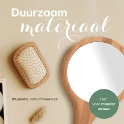 Bamboe Handspiegel Met Handvat - 15 Cm - Make Up Spiegel / Scheerspiegel / Kappersspiegel - 150 Gram - Kapper -Cosmetica Korting Winkel 1200x1200 1973