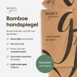 Bamboe Handspiegel Met Handvat - 15 Cm - Make Up Spiegel / Scheerspiegel / Kappersspiegel - 150 Gram - Kapper -Cosmetica Korting Winkel 1200x1200 1976