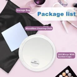 6 Inch, 20 X Vergrotende Spiegel Met Zuignappen, Gebruik Voor Make-up Applicatie, Pincet En Mee-eter/onzuiverheid, Transparant -Cosmetica Korting Winkel 1200x1200 1980