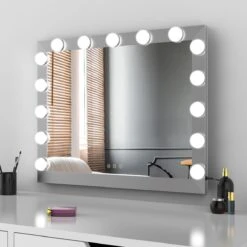 Hollywood Spiegel Met Led Verlichting | Zilver | VIVO Make Up Spiegel | 70*54cm | Spiegel Voor Kaptafel -Cosmetica Korting Winkel 1200x1200 1988