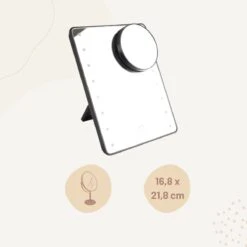 Orange85 Make-up Spiegel - Met Verlichting - LED - Met Vergrootglas - Zwart -Cosmetica Korting Winkel 1200x1200 1989