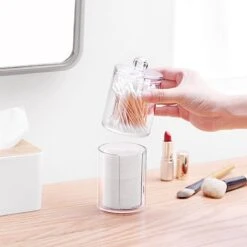 Without Lemon - Wattenstaafjes En Wattenschijfjes Houder - Dubbel Transparant Opberghouder - Opbergdoosje - Makeup Organizer - Open En Dichte Houder - Met Deksel - Stapelbaar 10 Without Lemon - Wattenstaafjes En Wattenschijfjes Houder - Dubbel Transparant Opberghouder - Opbergdoosje - Makeup Organizer - Open En Dichte Houder - Met Deksel - Stapelbaar -Cosmetica Korting Winkel 1200x1200 2045