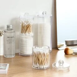 Without Lemon - Wattenstaafjes En Wattenschijfjes Houder - Dubbel Transparant Opberghouder - Opbergdoosje - Makeup Organizer - Open En Dichte Houder - Met Deksel - Stapelbaar 15 Without Lemon - Wattenstaafjes En Wattenschijfjes Houder - Dubbel Transparant Opberghouder - Opbergdoosje - Makeup Organizer - Open En Dichte Houder - Met Deksel - Stapelbaar -Cosmetica Korting Winkel 1200x1200 2047