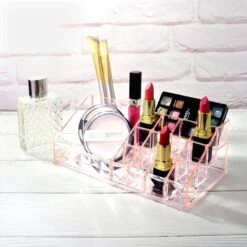 A&K 2in1 Make-up Organizer - 4 Lades Cosmetica Opbergdoos - Kaptafel - Roze -Cosmetica Korting Winkel 1200x1200 2048