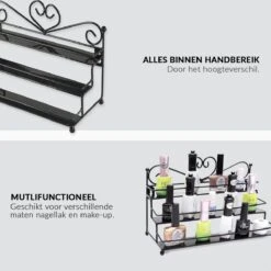 Confibel Nagellak Organizer - Nagellak Flesjes Houder - Essentiële Oliën Organizer - Rek Voor Flesjes - Wanddecoratie - Zwart 17 Confibel Nagellak Organizer - Nagellak Flesjes Houder - Essentiële Oliën Organizer - Rek Voor Flesjes - Wanddecoratie - Zwart -Cosmetica Korting Winkel 1200x1200 2091