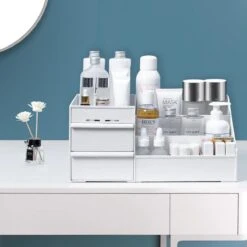 Make-up Organizer - Cosmetica Opbergdoos - Sieraden Bakje - Dames - Wit - Opmaken 14 Make-up Organizer - Cosmetica Opbergdoos - Sieraden Bakje - Dames - Wit - Opmaken -Cosmetica Korting Winkel 1200x1200 2098