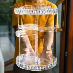 LuZana Make-Up Organizer - Beauty Organizer Voor Make Up - 360° Roterend - Opbergbox - Opbergdoos Cosmetica - Sieradendoos - Nagellak - Lippenstift - Transparant - Cadeautje Voor Vrouw -Cosmetica Korting Winkel 1200x1200 2099