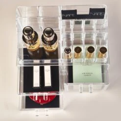 Wowup Makeup Organizer | Cosmetica Houder | Makeup Doos | Transparant | Tweedelig | Sieradendoos | Nagellak Opberger | Makeup Opberger | Lippenstift Opberger | Lippenstift Organizer -Cosmetica Korting Winkel 1200x1200 2124