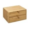 Five® Bamboe Bakjes Met 2 Lades - Hout - Duurzaam - 2 Lades (25 X 14,5 X 20) -Cosmetica Korting Winkel 1200x1200 2159