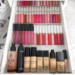 Jumanah® Collections "Sorted" Large Foundation Tray - Make Up Organizer - Ladeverdeler - Lade Organizer - Transparant - Acryl - Kunststof - Ikea Alex 5 Ladeblok -Cosmetica Korting Winkel 1200x1200 2178