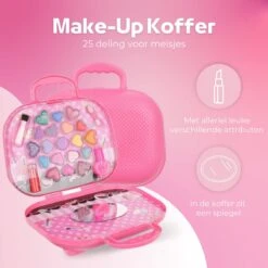 Make Up Koffer 25 Delig - Roze - Make Up Koffer Met Inhoud - Make Up Koffer Meisjes - Make Up Koffer Kinderen - Make Up Set Voor Meisjes -Cosmetica Korting Winkel 1200x1200 2202