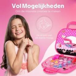 Make Up Koffer 25 Delig - Roze - Make Up Koffer Met Inhoud - Make Up Koffer Meisjes - Make Up Koffer Kinderen - Make Up Set Voor Meisjes -Cosmetica Korting Winkel 1200x1200 2205