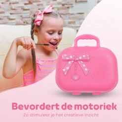 Make Up Koffer 25 Delig - Roze - Make Up Koffer Met Inhoud - Make Up Koffer Meisjes - Make Up Koffer Kinderen - Make Up Set Voor Meisjes -Cosmetica Korting Winkel 1200x1200 2206