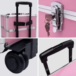 TecTake Cosmetica Koffer Met 3 Etages - Roze - Make-up Koffer -Cosmetica Korting Winkel 1200x1200 2225