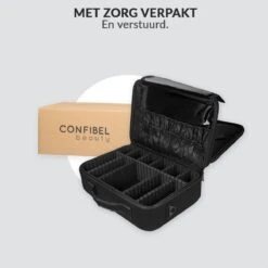 Cosmetica Koffer - Make-up Koffer Met Verstelbare Vakken - Visagie En Nagelstyliste Beauty Koffer - 37x27x13CM -Cosmetica Korting Winkel 1200x1200 2241