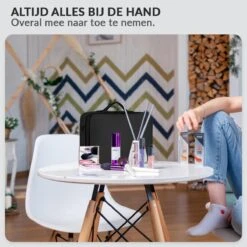 Cosmetica Koffer - Make-up Koffer Met Verstelbare Vakken - Visagie En Nagelstyliste Beauty Koffer - 40x30x14CM -Cosmetica Korting Winkel 1200x1200 2277