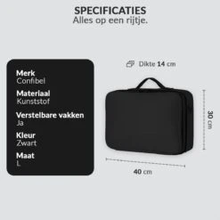 Cosmetica Koffer - Make-up Koffer Met Verstelbare Vakken - Visagie En Nagelstyliste Beauty Koffer - 40x30x14CM -Cosmetica Korting Winkel 1200x1200 2285