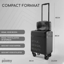 PIXMY® - MT130-S - Make Up Koffer - Cosmetica Koffer - DESIGN -Cosmetica Korting Winkel 1200x1200 2316