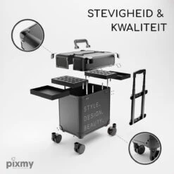 PIXMY® - MT130-S - Make Up Koffer - Cosmetica Koffer - DESIGN -Cosmetica Korting Winkel 1200x1200 2317