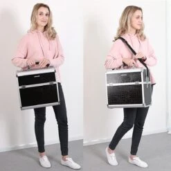 A.T. Shop Cosmeticakoffer, Make-up Koffer, Beauty Case, Bewaren Van Make-up, Nagellak. Zwart -Cosmetica Korting Winkel 1200x1200 2320