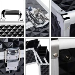 Make-upkoffer, Kapperskoffer, Cosmeticakoffer, Lege Nagelkoffer, Multikoffer, Afsluitbaar Voor Nageldesign/massageolie/fotoapparatuur, 34,7 X 22,2 X 25 Cm HMTM-YAHEE-411176 -Cosmetica Korting Winkel 1200x1200 2321