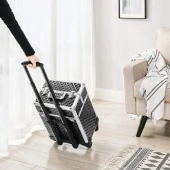 Cosmetische Koffer, Trolley, Make-up Case Met Handvat, 4 Universele Wielen, 4 Uitschuifbare Dienbladen, Make-up Tas, Voor Reizen, Zwart 13 Cosmetische Koffer, Trolley, Make-up Case Met Handvat, 4 Universele Wielen, 4 Uitschuifbare Dienbladen, Make-up Tas, Voor Reizen, Zwart -Cosmetica Korting Winkel 1200x1200 2336