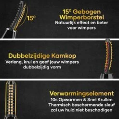 MoreWomen® Elektrische Wimperkruller - Wimperkruller - Verwarmd - Wimper Lift - Incl. Wimperborstel -Cosmetica Korting Winkel 1200x1200 2361