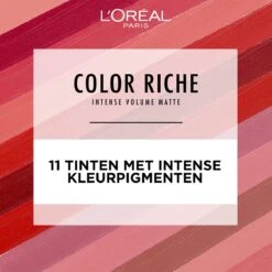 L'Oréal Paris - Color Riche Intense Volume Matte Lipstick - 346 Le Rouge Determination - Lippenstift Rood 11 L'Oréal Paris - Color Riche Intense Volume Matte Lipstick - 346 Le Rouge Determination - Lippenstift Rood -Cosmetica Korting Winkel 1200x1200 518