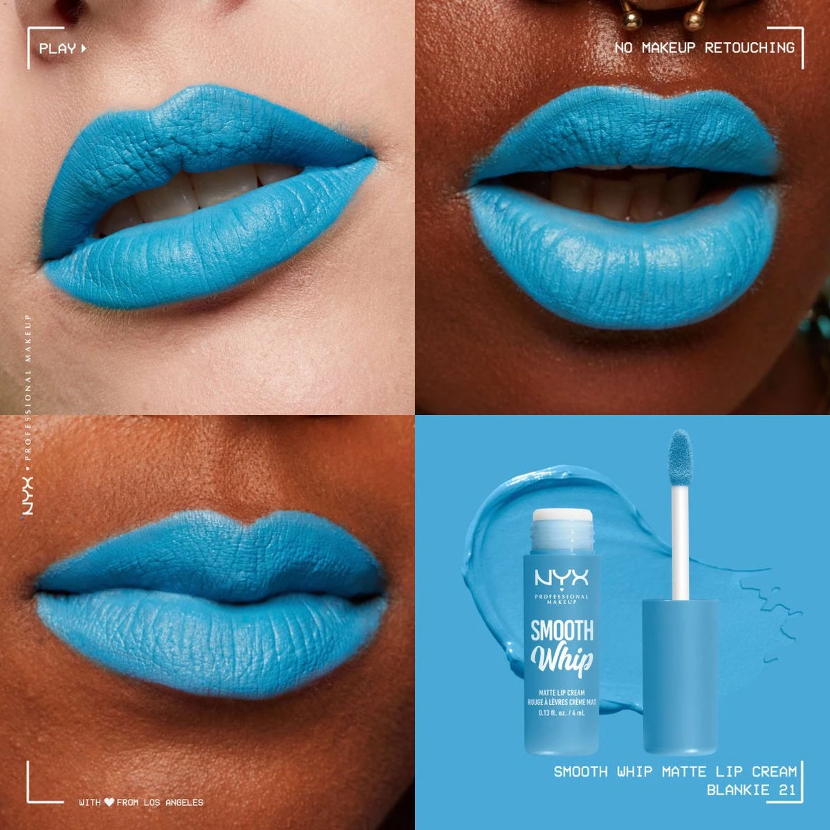 NYX Professional Makeup - Smooth Whip Matte Lip Cream Blankie - Vloeibare Lippenstift - 4ML 6 NYX Professional Makeup - Smooth Whip Matte Lip Cream Blankie - Vloeibare Lippenstift - 4ML - Afbeelding 4