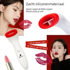 BenjaBeauty Lip Plumper - Lippen - Lipstick - Lippenbalsem - Rood - Wit -Cosmetica Korting Winkel 1200x1200 778