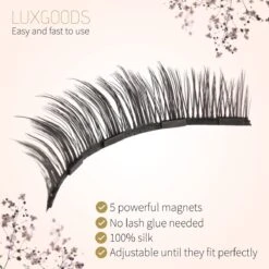Luxgoods Magnetische Wimpers - Wimperset 3 Paar+ 1 Flesjes Eyeliner+ 1 Pencet - Herbruikbaar-magneet Wimpers -lashes-magnetic Lashes -Cosmetica Korting Winkel 1200x1200 845