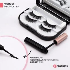 Qproducts Magnetische Wimpers - Nepwimpers - Wimperset Van 10 Wimpers 4 Eyeliners En Pincet - Inclusief Wimper Bewaardoos Met Ingebouwd Spiegeltje - Magneet Wimpers - Magnetic Lashes -Cosmetica Korting Winkel 1200x1200 850