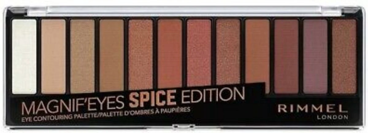 Rimmel London Magnif'Eyes Oogschaduw Palette - 005 Spice Edition 10 Rimmel London Magnif'Eyes Oogschaduw Palette - 005 Spice Edition - Afbeelding 8