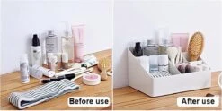 Merkloos Make-Up Organizers - Opbergdoos - Cosmetica - Beige - Sieraden - Nagelak - Make Up Organizer - Make Up Organizers -Cosmetica Korting Winkel 1200x604 1