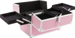 AREBOS Cosmeticakoffer Beauty Case Multikoffer 15 L Roze -Cosmetica Korting Winkel 1200x616
